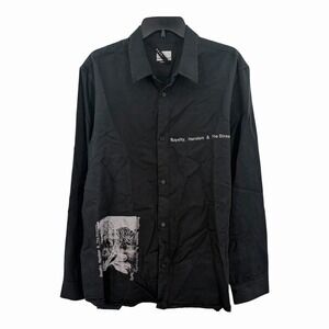 Ksubi‎ Royalty, Heroism & The Streets" Graphic Linen Long Sleeve Shirt Men's L